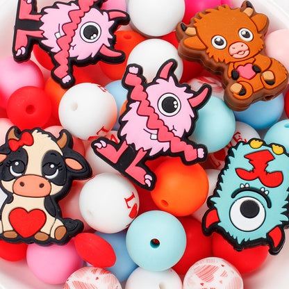 Pink Silicone Bead Jewelry Kit