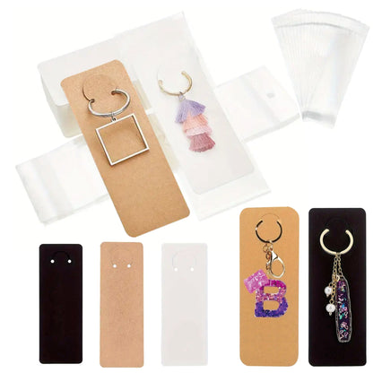50x Keychain Display Cards + 50x OPP Bags
