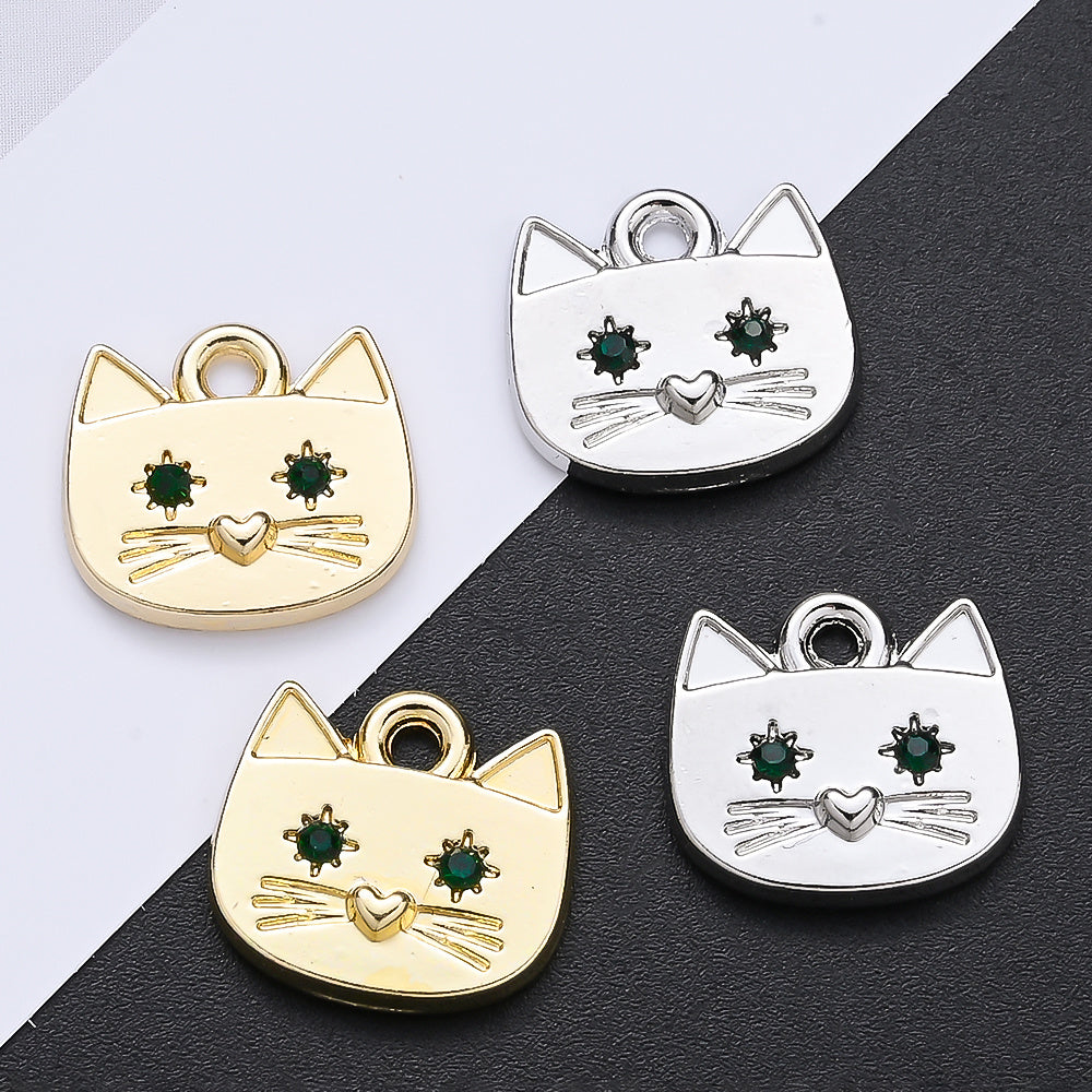 Cat Alloy Pendant Charms