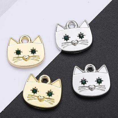 Cat Alloy Pendant Charms