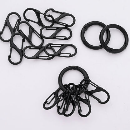 Black Alloy Double-Head Key Rings