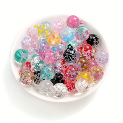 10PCS 19×16mm Colorful Transparent Acrylic Pendant Set