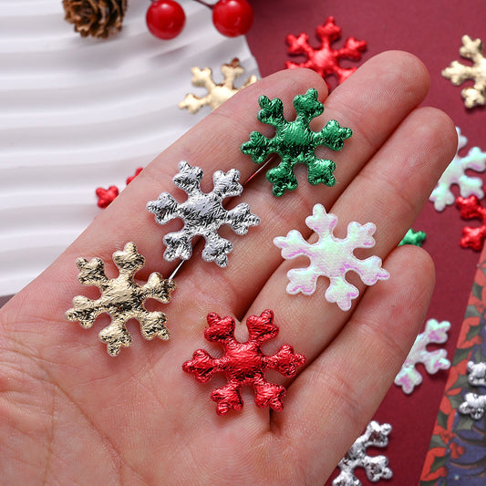 Christmas Snowflake Embroidered Patches