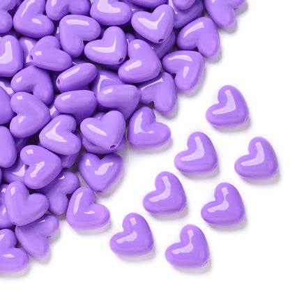 Pink Love Acrylic Beads