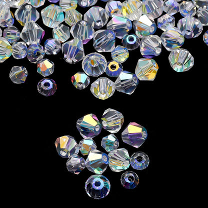 3/4 mm AB Glass Rhombus Beads