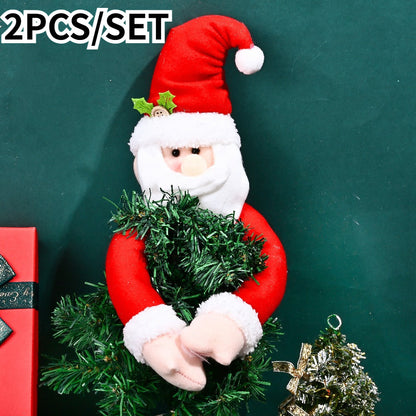 2-Piece 22x52 cm Santa Claus Curtain Tiebacks