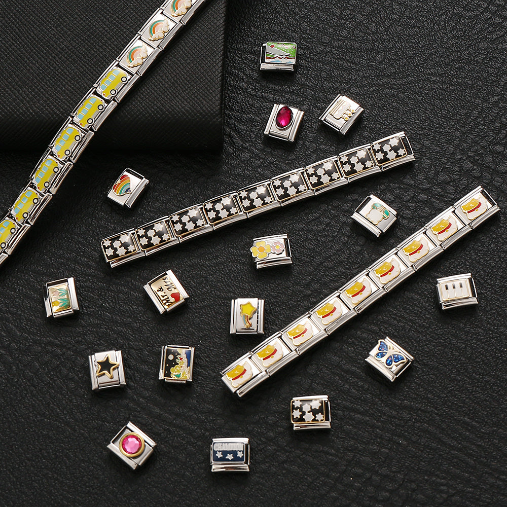 9x10 mm Stainless Steel Modular Charm Link
