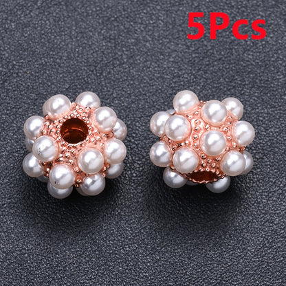 Round Alloy Spacer Beads