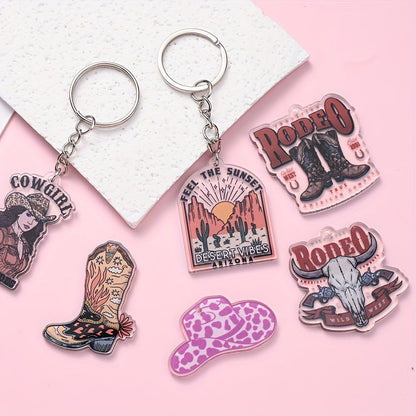 Cowboy Series Acrylic Charms
