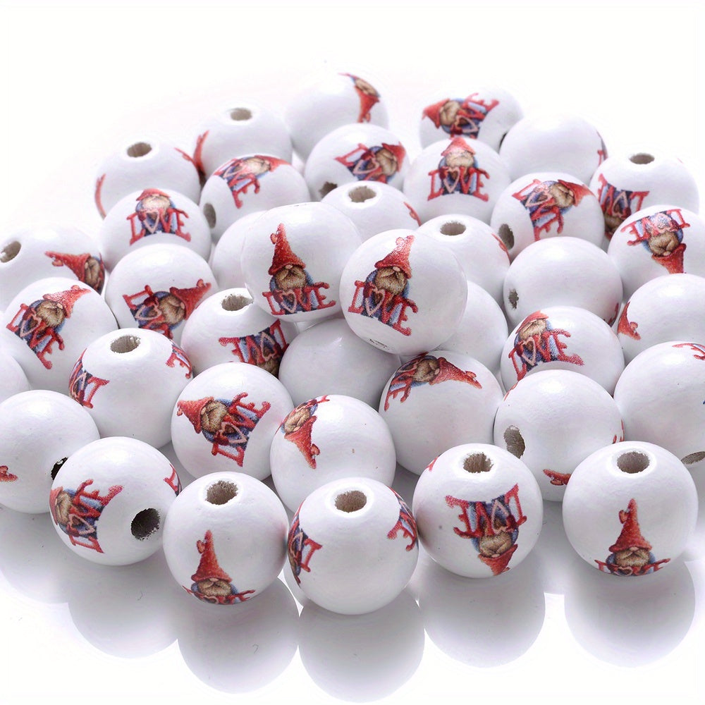 Love Bear Wooden Beads