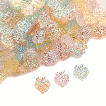 Mixed Glitter Acrylic Beads