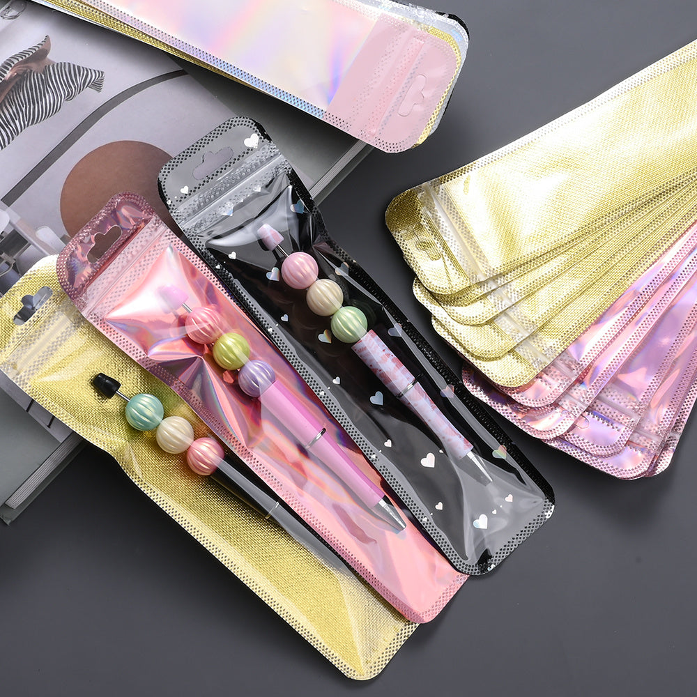Iridescent Self-Sealing Jewelry Bags
