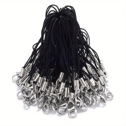 50PCS 70mm Colorful Nylon Lobster Clasp Strap Set