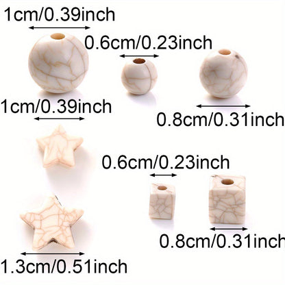 Irregular Acrylic Loose Spacer Beads