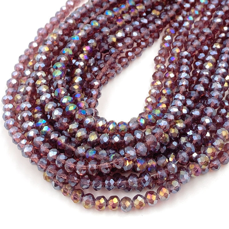 10mm Colored Cylindrical Glass Spacer Beads