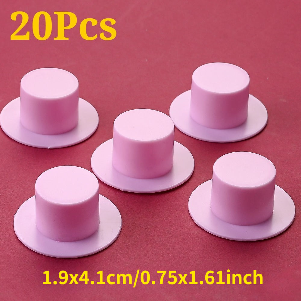 Mini Plastic Top Hats