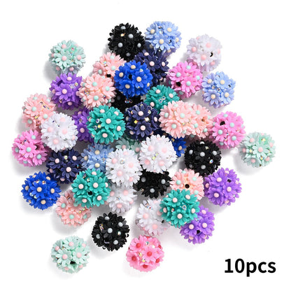 20 mm Resin Flower Beads