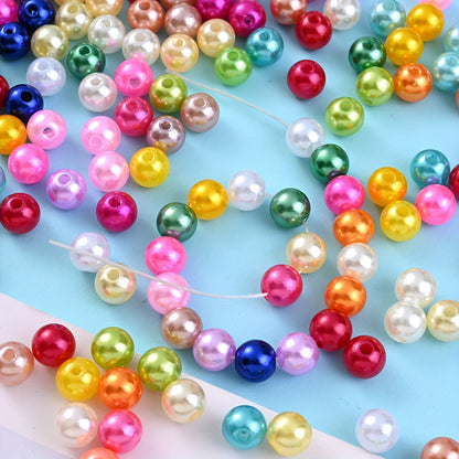 Colorful Imitation Pearl Acrylic Beads