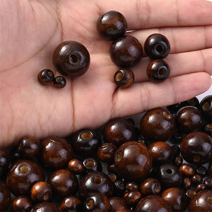 Brown Natural Wood Beads
