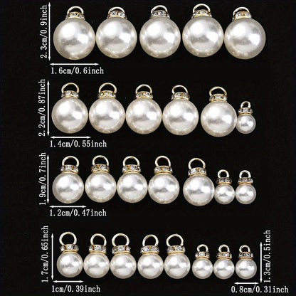 8/10/12/14/16 mm Acrylic Rhinestone Round Spacer Beads