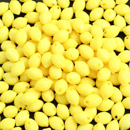 Clear Acrylic Lemon Beads