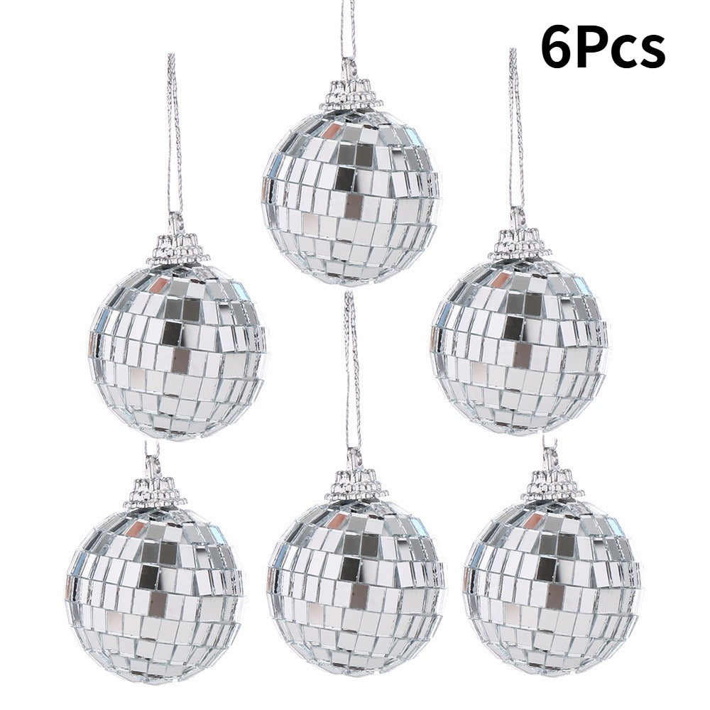 Silver Laser Mirror Ball Decorations