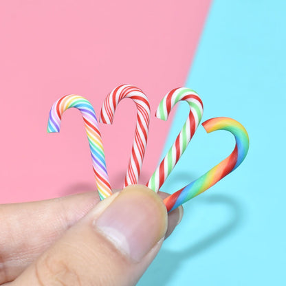 Christmas Candy Cane Resin Cabochons
