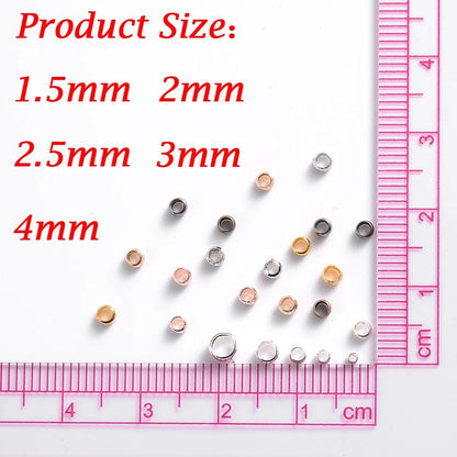 Copper Ball Crimp Beads