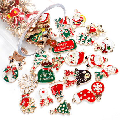 Mixed Metal Christmas Pendants