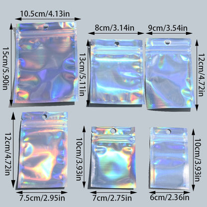 Holographic Resealable Packaging Bags