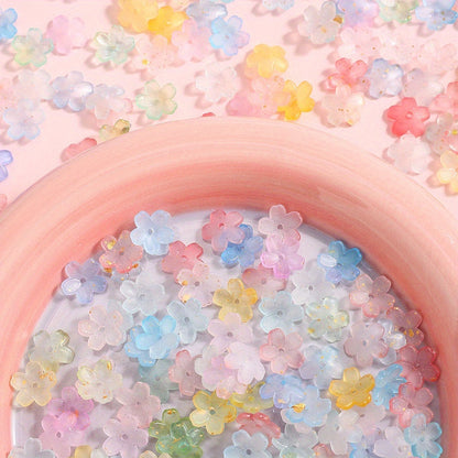 Gradient Lily Flower Beads