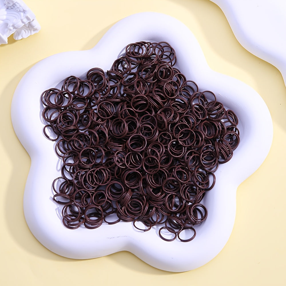 100-Piece 8 mm Alloy Double Open Jump Rings