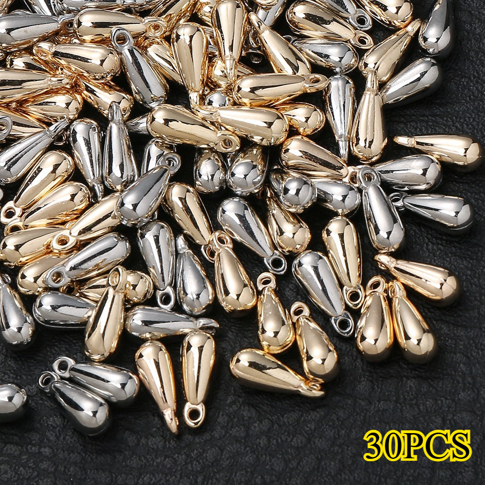 Gold & Silver CCB Plastic Pendants