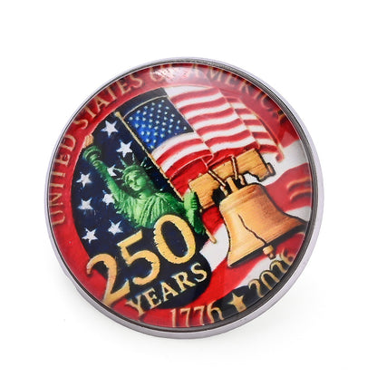 32mm “250 Years of Freedom” Commemorative Brooch