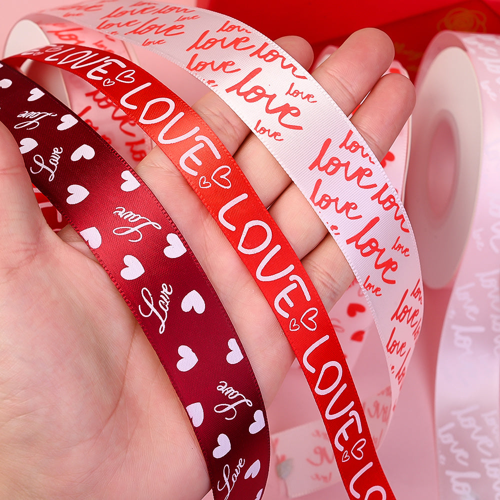 Love Heart Grosgrain Ribbon