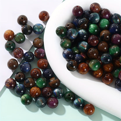 Starry Sky Round Resin Beads