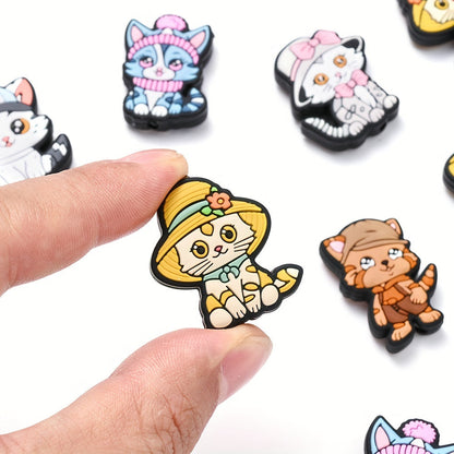 Cat Silicone Beads Set