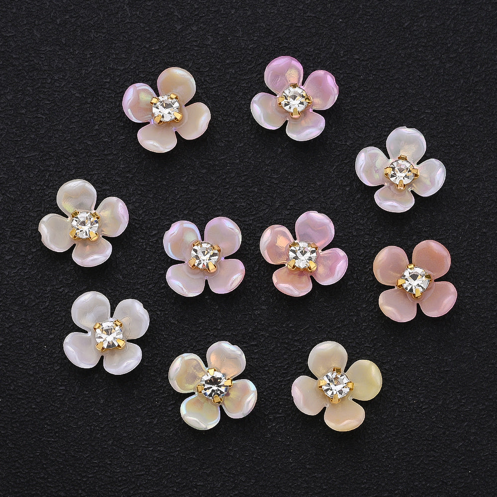 Gradient Flower Acrylic Beads