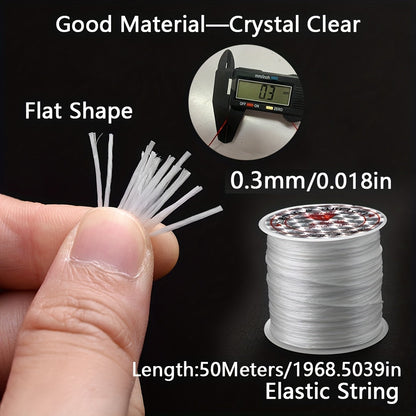 Elastic Crystal Bead Thread