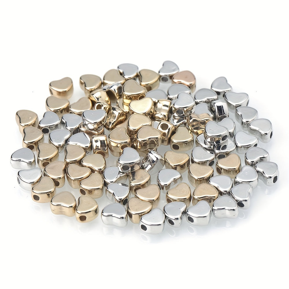 Gold & Silver Love CCB Beads