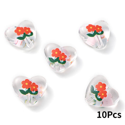 Transparent Acrylic Flower Beads