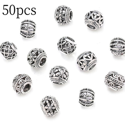 Vintage Hollow Heart Flower Beads