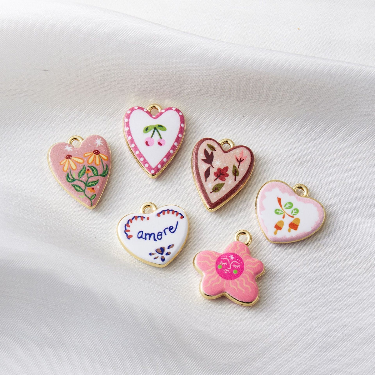 Bohemian Flower Alloy Pendants