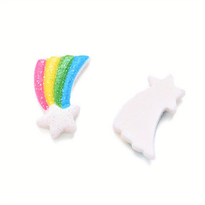 Rainbow Star Resin Patches