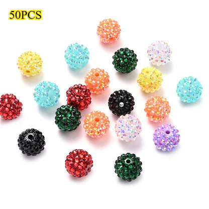 Shiny Rhinestone Bayberry Ball Beads