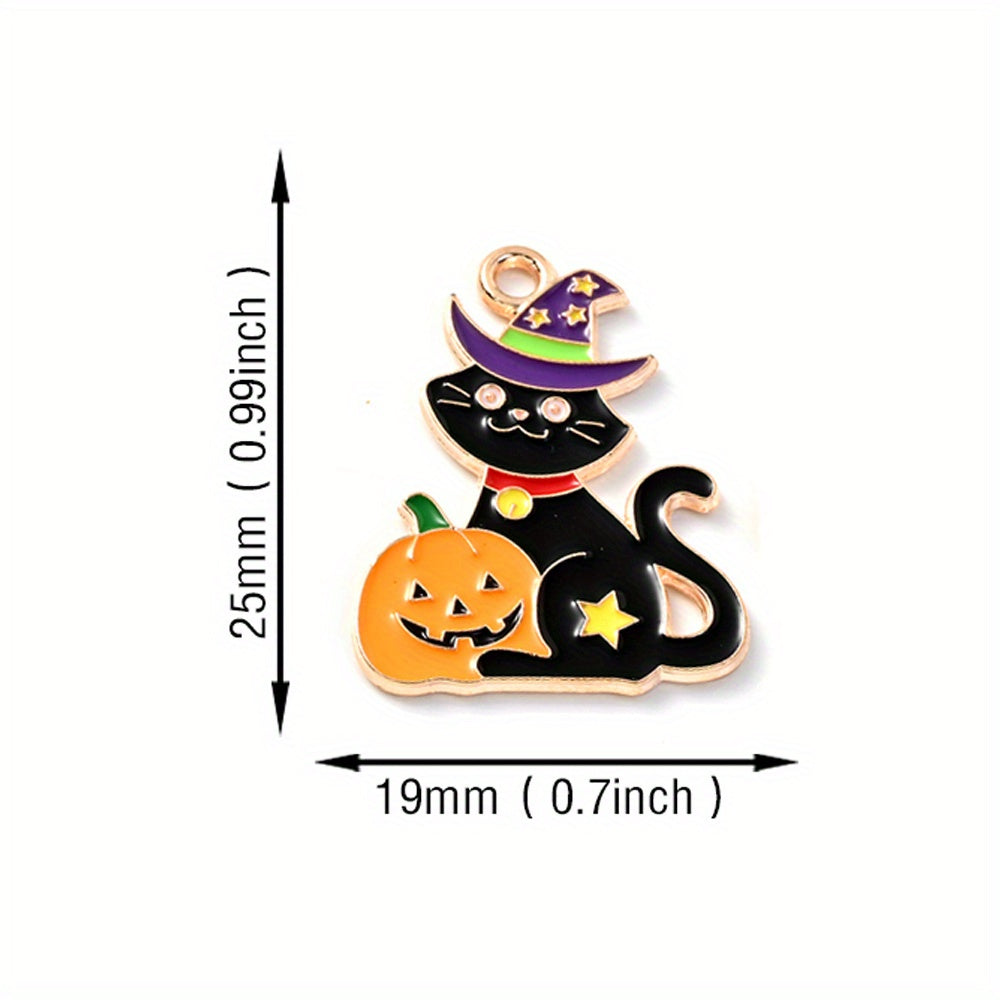 Halloween Alloy Enamel Pendants