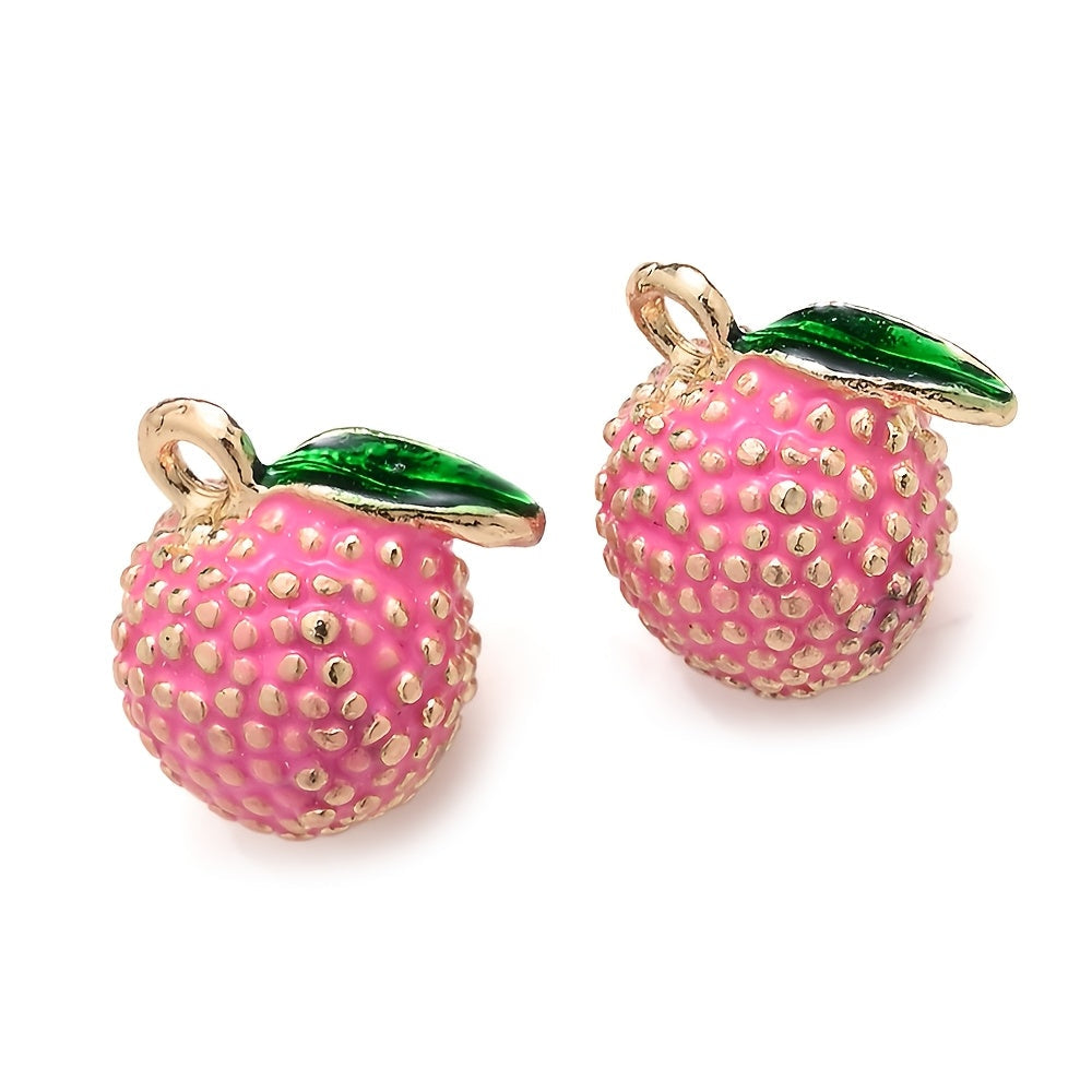 2PCS Fruit Series Alloy Pendant Set