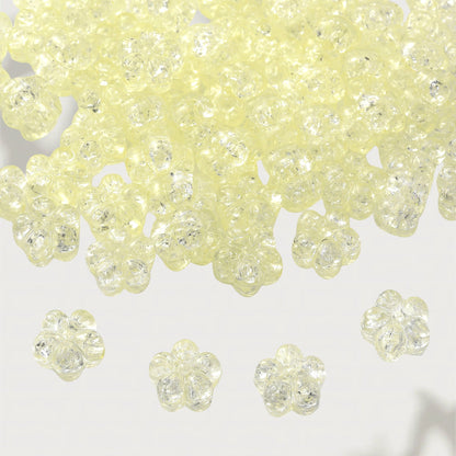 Clear Acrylic Flower Spacer Beads