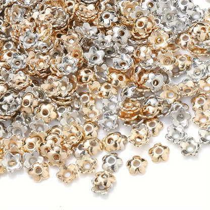 Five-Petal Flower Plastic Spacer Beads