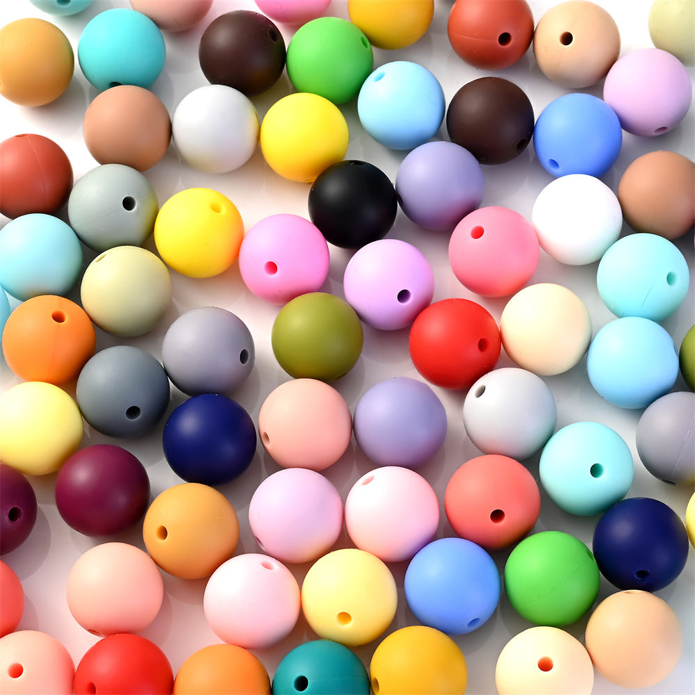 12 mm Round Silicone Beads